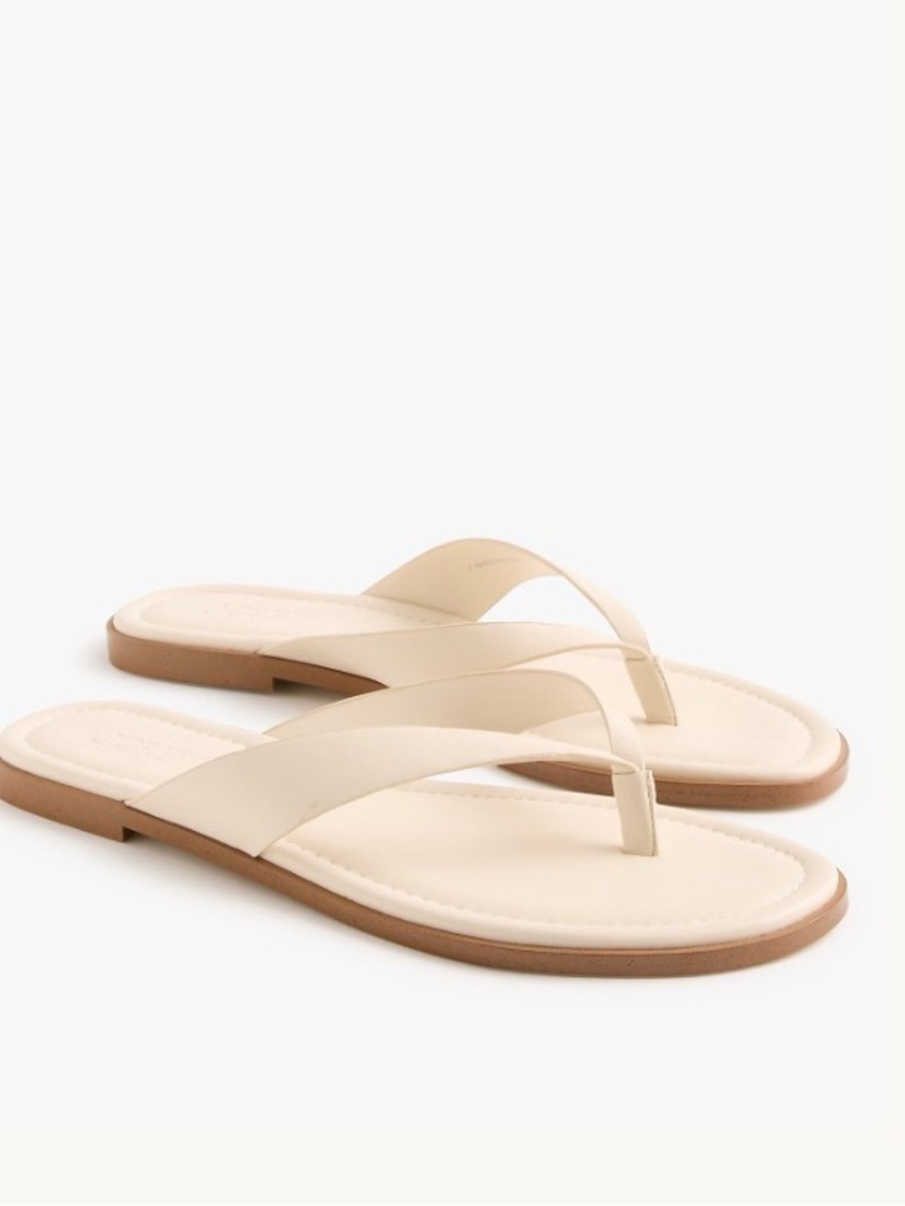 J.Crew FactoryWomen’s Thong sandals Cream.5. NWT.